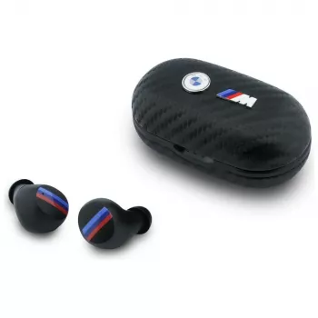 BMW Căști TWS Bluetooth Carbon Metal Logo ENC negru