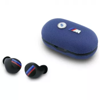 BMW M Metal Logo Căști TWS Bluetooth 5.3 cu ENC, albastru