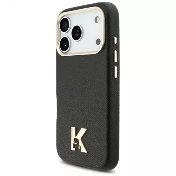 Husă MagSafe Karl Lagerfeld Karl Head Logo pentru Apple iPhone 17 Pro, neagră
