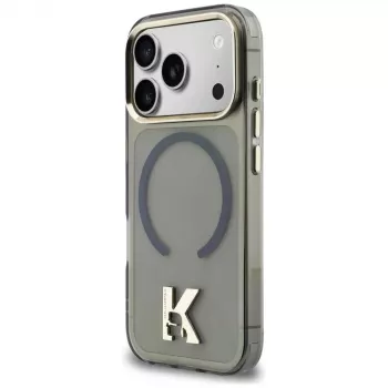 KARL LAGERFELD IML K Head Logo Husă MagSafe pentru iPhone 17 Pro, negru