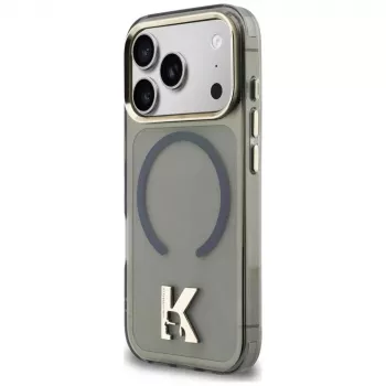KARL LAGERFELD IML K Head Logo Husă MagSafe pentru Apple iPhone 17 Pro Max, negru