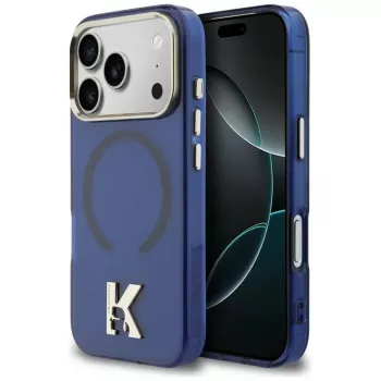 KARL LAGERFELD IML K Head Logo Husă MagSafe pentru Apple iPhone 17 Pro - albastru