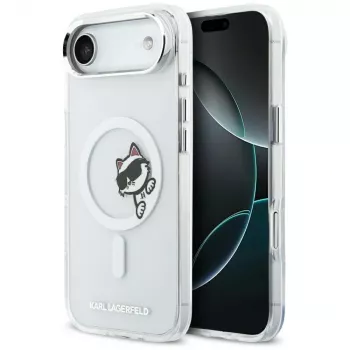Husă MagSafe KARL LAGERFELD IML Peekaboo pentru iPhone Air, transparentă