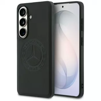 Husă MagSafe Mercedes-Benz Vintage Logo pentru Samsung Galaxy S26, neagră