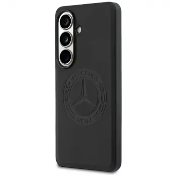 Husă MagSafe Mercedes-Benz Vintage Logo pentru Samsung Galaxy S26, neagră