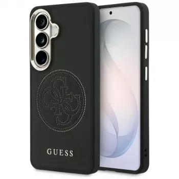 Husă MagSafe Guess Perforated Logo pentru Samsung Galaxy S26, neagră
