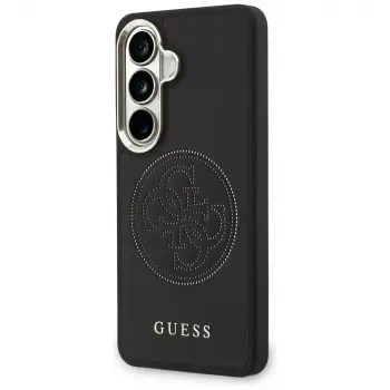 Husă MagSafe Guess Perforated Logo pentru Samsung Galaxy S26, neagră