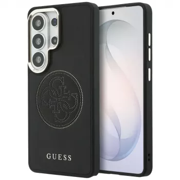 Husă MagSafe Guess Perforated Logo pentru Samsung Galaxy S26 Ultra, neagră
