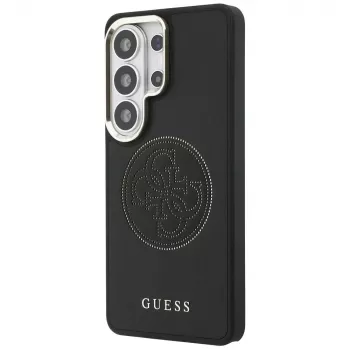 Husă MagSafe Guess Perforated Logo pentru Samsung Galaxy S26 Ultra, neagră