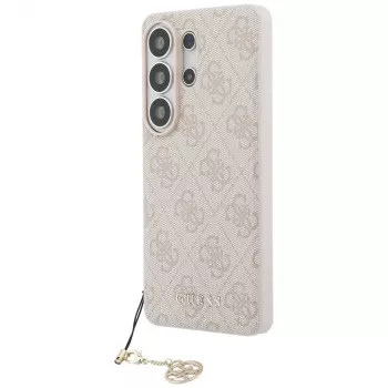 Husă MagSafe Guess 4G Classic Logo Charm pentru Samsung Galaxy S26 Ultra, roz