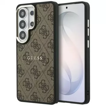 Husă MagSafe Guess 4G Embossed Ring pentru Samsung Galaxy S26 Ultra (maro)