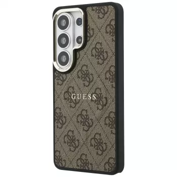 Husă MagSafe Guess 4G Embossed Ring pentru Samsung Galaxy S26 Ultra (maro)