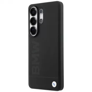 Husă MagSafe BMW Leather Hot Stamp pentru Samsung Galaxy S26 Ultra, neagră