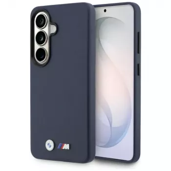Husă MagSafe BMW M Metal Logo pentru Samsung Galaxy S26, bleumarin