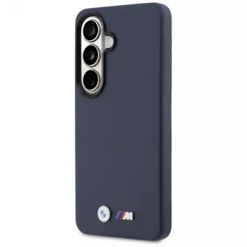 Husă MagSafe BMW M Metal Logo pentru Samsung Galaxy S26, bleumarin
