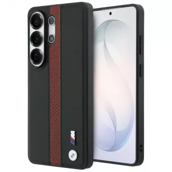 Husă MagSafe BMW Perforated Stripe Logo pentru Samsung Galaxy S26 Ultra, roșu