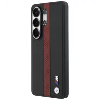Husă MagSafe BMW Perforated Stripe Logo pentru Samsung Galaxy S26 Ultra, roșu
