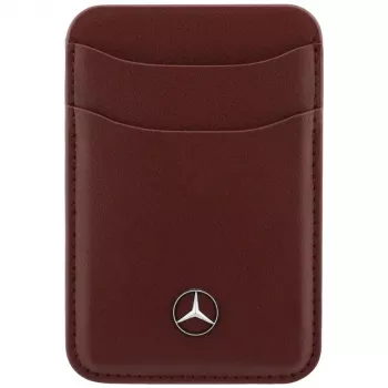 Mercedes Leather MagSafe Wallet Red