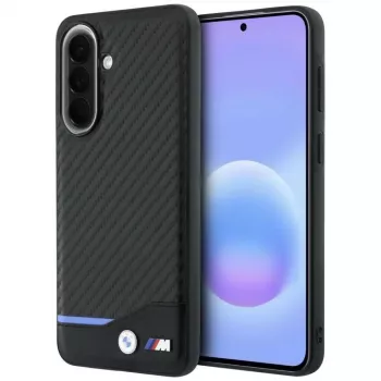 Husă BMW M Carbon pentru Samsung Galaxy A57 5G, neagră