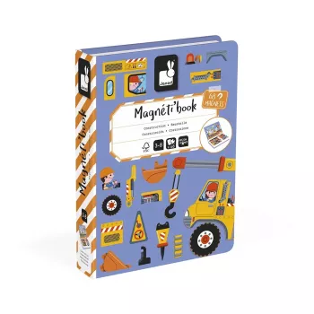 Joc educativ magnetic Janod Magnetibook Șantier