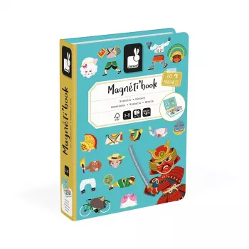 Jucărie educativă magnetică Janod Magnetibook Historia pentru copii de 3-8 ani
