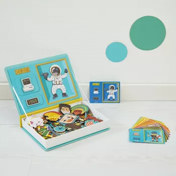 Jucărie educativă magnetică Janod Magnetibook Historia pentru copii de 3-8 ani
