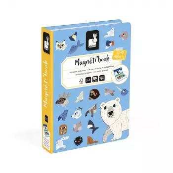 Jucărie educativă magnetică Janod Magnetibook Animale polare