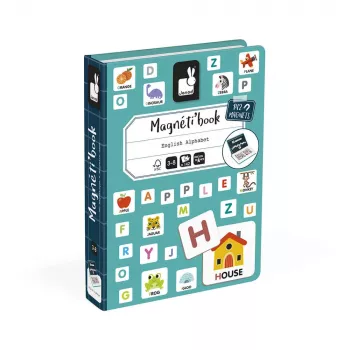 Joc educativ magnetic Janod Magnetibook Alfabet