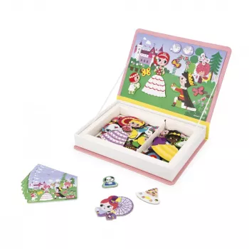 Set de joc magnetic Janod Magnetibook Prințese