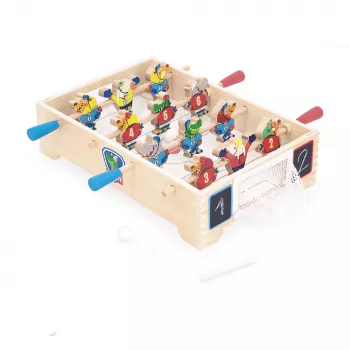 Joc de îndemânare din lemn Janod Applepop Mini Hockey 3+ J03367