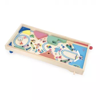 Joc de flipper din lemn Janod Applepop J03368
