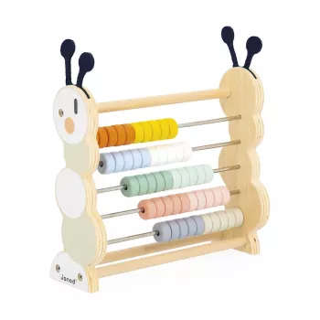 Jucărie de numărat Janod Sweet Cocoon abac omidă