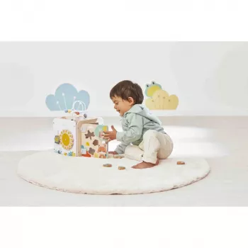 Cub mare de activități Janod Pure cu labirint de mărgele - 20 de activități - J05142