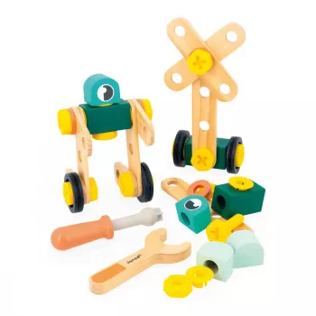 Set de construcție Janod Brico'kids 50 piese de la 3 ani