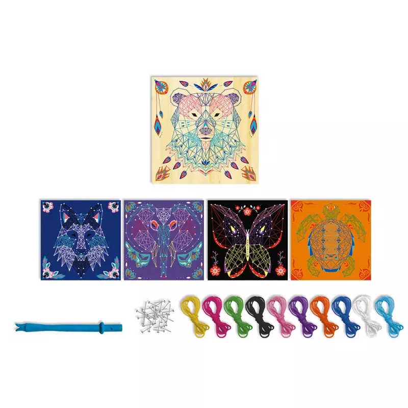 Set creativ Janod 3D String Art Animale