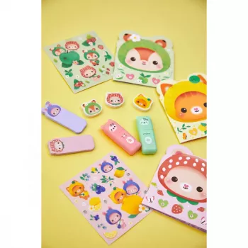 Set de papetărie Janod 12 piese Fruit Sweeties 6+
