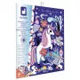 Set de artă prin zgâriere holografic Janod Unicorns 6+