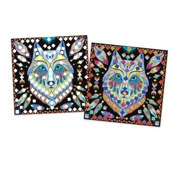 Set creativ de mozaic Janod Mandala Party Friends, 5-8 ani