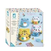 Set creativ Janod cu figuri decorative din gips animale, 4 bucăți, 6+