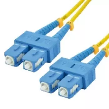 Cablu patch din fibră optică monomod simplex MCL Samar FJOS2/SCSC-1M OS2 SC/SC 1 m galben