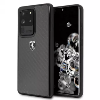 Ferrari Hardcase FEHCAHCS69BK pentru Samsung Galaxy S20 Ultra, negru Carbon Heritage