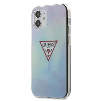 Husă rigidă Guess GUHCP12SPCUMCGC02 pentru iPhone 12 mini 5,4 inch Tie & Die Collection, albastră