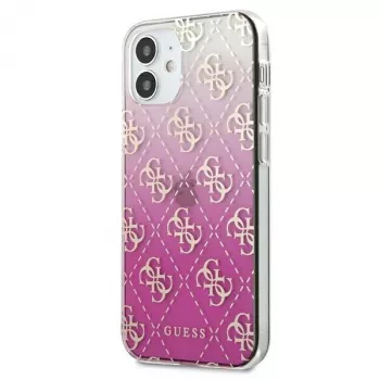 Husă rigidă Guess GUHCP12SPCU4GGPI pentru iPhone 12 mini 5,4 inch Pink 4G Gradient