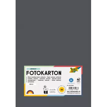 Folia 614/50 88 - Antracit - Uni - A4 (210 x 297 mm) - 300 g/m² - 50 file - Germania
