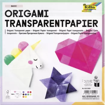 Hârtie pliabilă transparentă Folia 20 x 20 cm, 20 foi, 42 g/m², clar