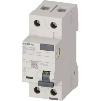 Siemens Întrerupător diferențial 16A 30mA 1P+N 230V 2TE SIGRES RCCB