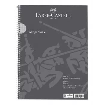 FABER-CASTELL Bloc College cu pătrățele DIN A4 cu margine