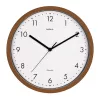 MAUL 9051476 Ceas de perete cu cuarț 30 cm x 5 cm lemn (închis) alb