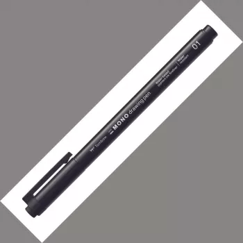 Pix fineliner de desen Tombow Mono 01 vârf 0,24 mm linie neagră pachet de 12