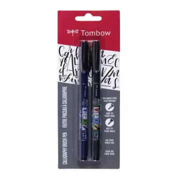 Set pix cu peniță dublă Tombow WS-BHS-2P - negru - 2 bucăți - blister